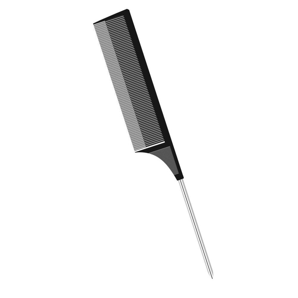 Enkelriktad vävning highlighting foliering hår kam highlight salong hår kammar hårklippning trimmer borstar: En svart