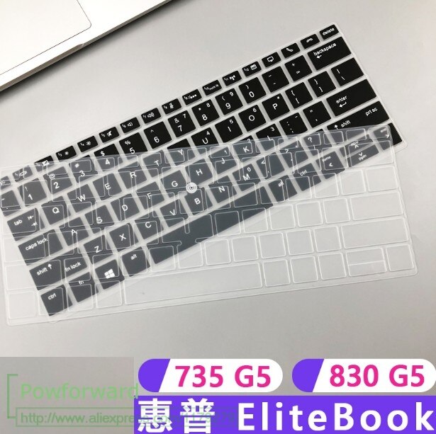 Toetsenbord Cover Ultra Dunne Zachte Voor 13.3 "Hp Elitebook 830 G5 / 735 G5 Toetsenbord Beschermer Toetsenbord Huid (met Pointing) laptop