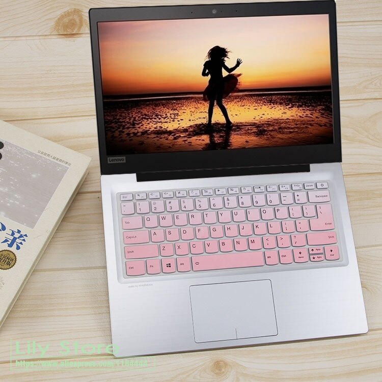 Funda para teclado de ordenador portátil Lenovo Ideapad 340s C340-14iwl C340 c340-14api c340-14iml S340 14api 14iwl 14 pulgadas: fadepink