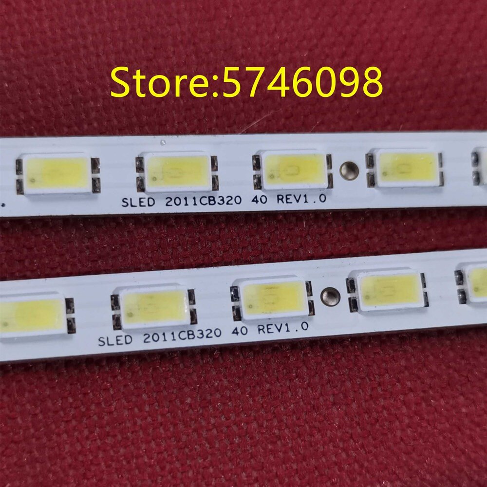 Novo 2 Peças/lote T315HW07 32 &quot;TRENÓ 2011cb320 REV 1.0 40 LEDs tira CONDUZIDA 360mm * 6mm 109-321-17