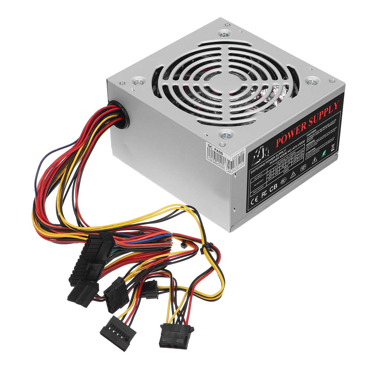 530W 12V ATX Computer Case PC Power Passive PFC Mute Wear-resisting Host LED Power Supply for all CPU Low Loss 110-230V