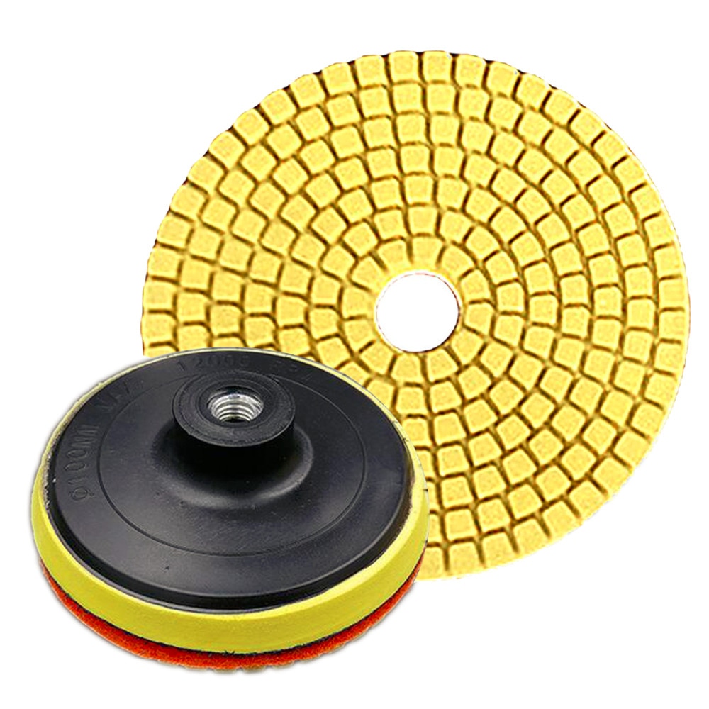 4" Wet Diamond Grinding Disc Rotary Abrasive Tool Sanding Disc Polishing Wheel Pad Concrete Stone Circular Sandpaper