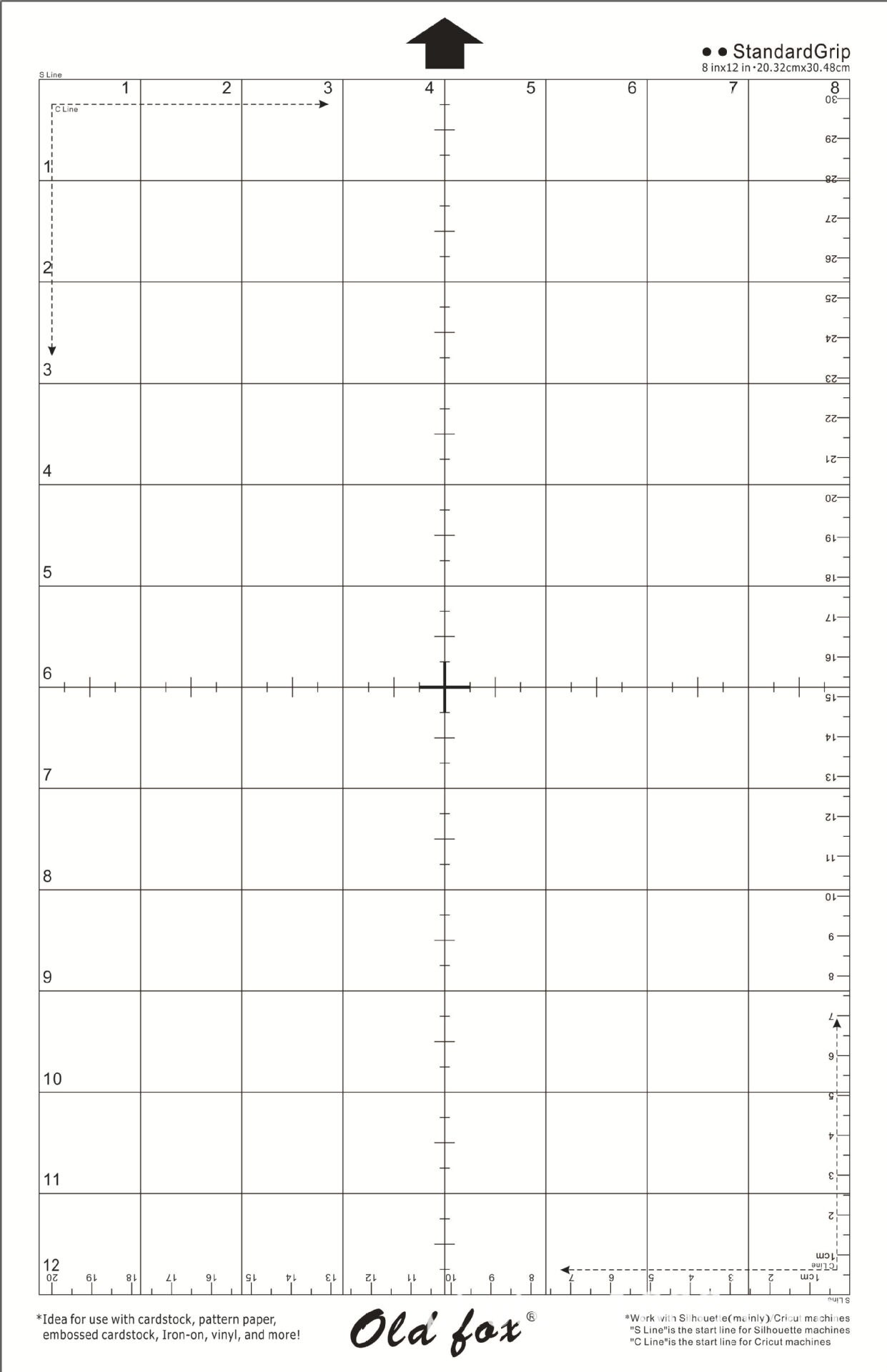 Replacement Cutting Mat Transparent Adhesive Mat Pad with Measuring Grid 12*24-Inch for Silhouette Cameo Plotter Machine