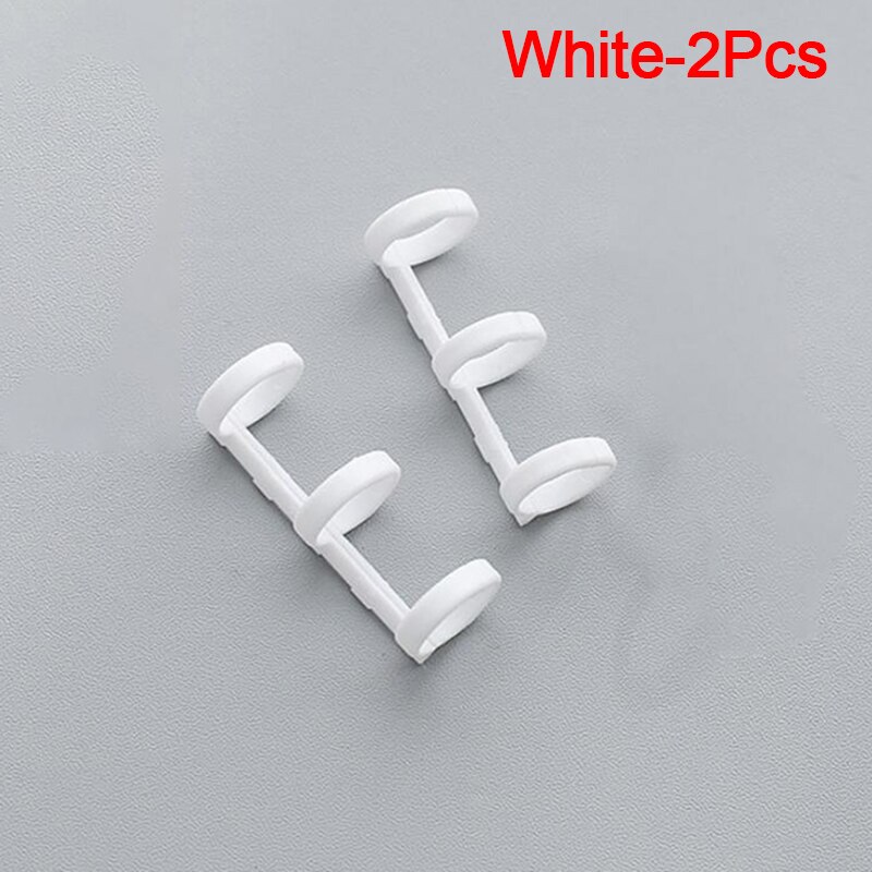 Metal Book Binders Loose Leaf 3 Ring Calendar Circle Binder For Scrapbooking Album Hinged Rings School Binding Paper Clip: White 2pcs