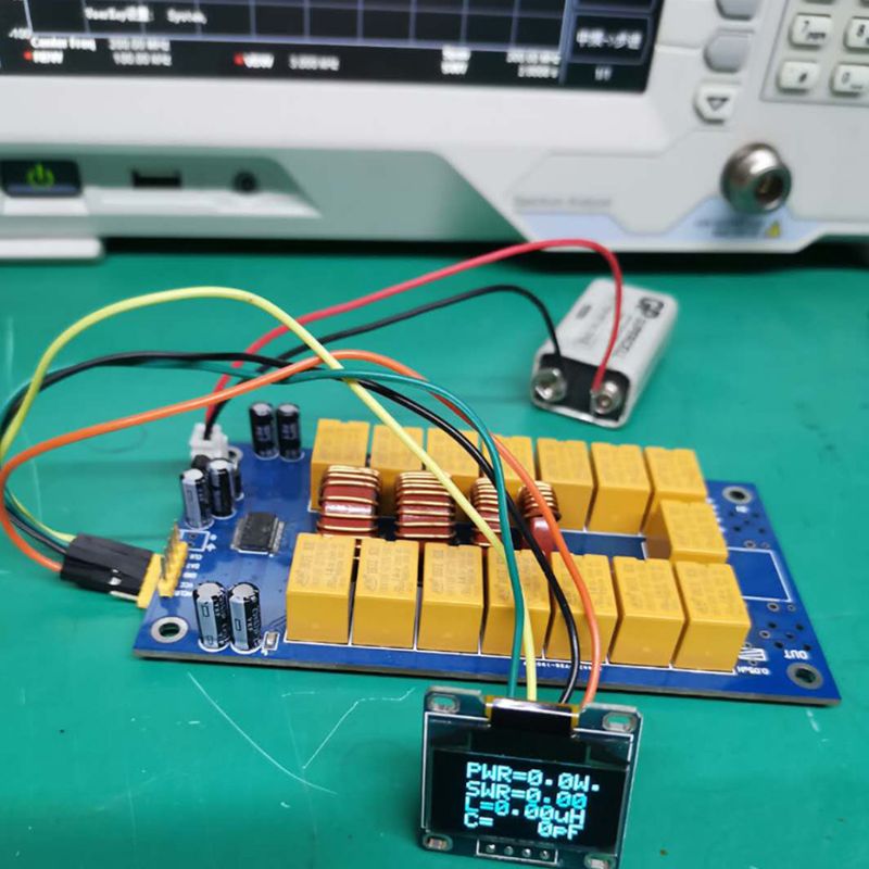 100W OLED ATU100 automatic antenna tuner DIY KITS 1.8-50 MHz 0.96 inch