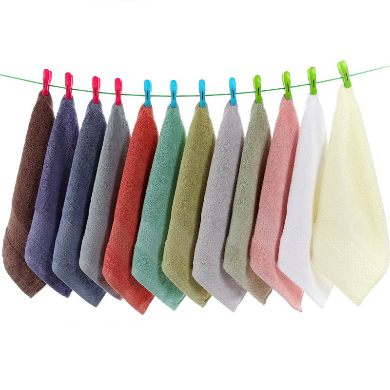 Asciugamano per il viso piccolo in cotone 100% Asciugamani quadrati morbidi per il lavaggio del viso per bambini Panno per il viso per bambini Puro assorbente Cura del viso 34x34 cm Casa