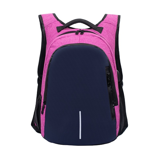 Multifunction Anti-theft Travel Large Capacity Business Computer Bag Charging Male College Student Backpack: blue pink