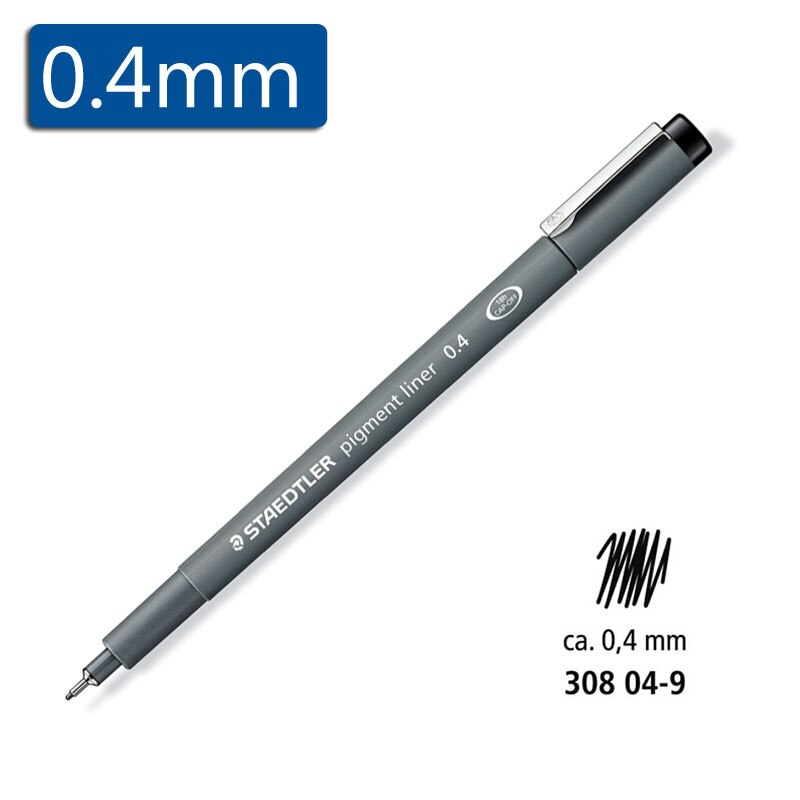 Staedtler Black Fineliner Drawing Pens - 0.05-2.0mm Office & School: PURPLE