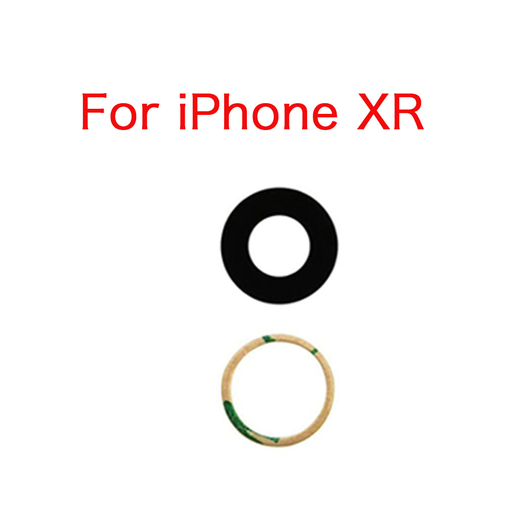 Cubierta de lente de cristal de cámara trasera para iPhone X XR XS Max, repuesto: XR