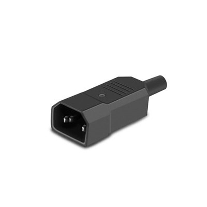 IEC Gerade Kabel Stecker Stecker C13 C14 10A 250V Schwarz weiblich männlich Plug Power Stecker 3 pin AC Buchse: Male