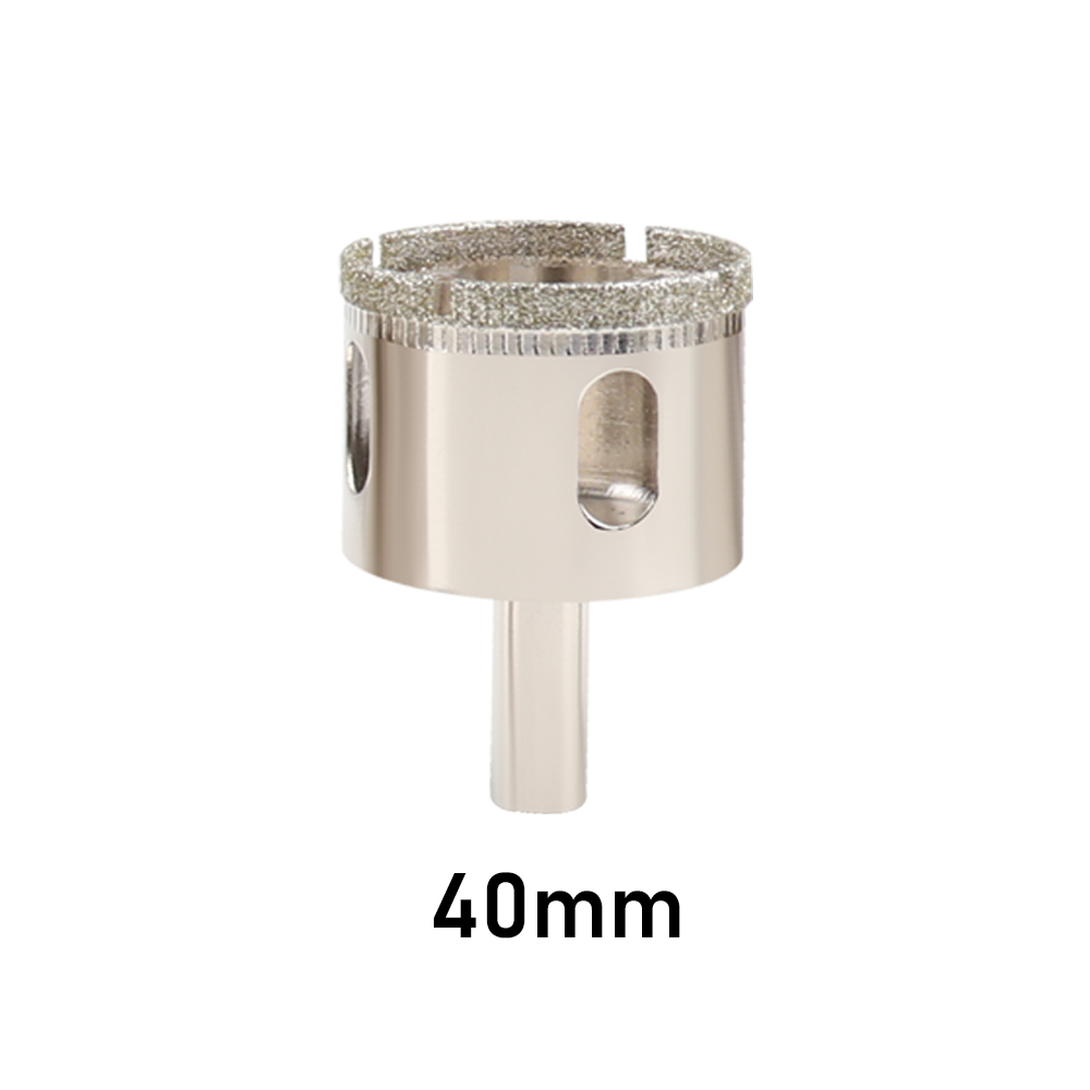 1Pc 3-100mm Sega a tazza per vetro Punte da trapano rivestite diamantate corona di perforazione per utensili elettrici in ceramica di marmo per piastrelle: Cachi