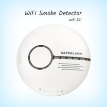 CE Certified Tuya Smart Home Security Battery Operated Fire Smoke Detector with Mobile Remote Monitoring