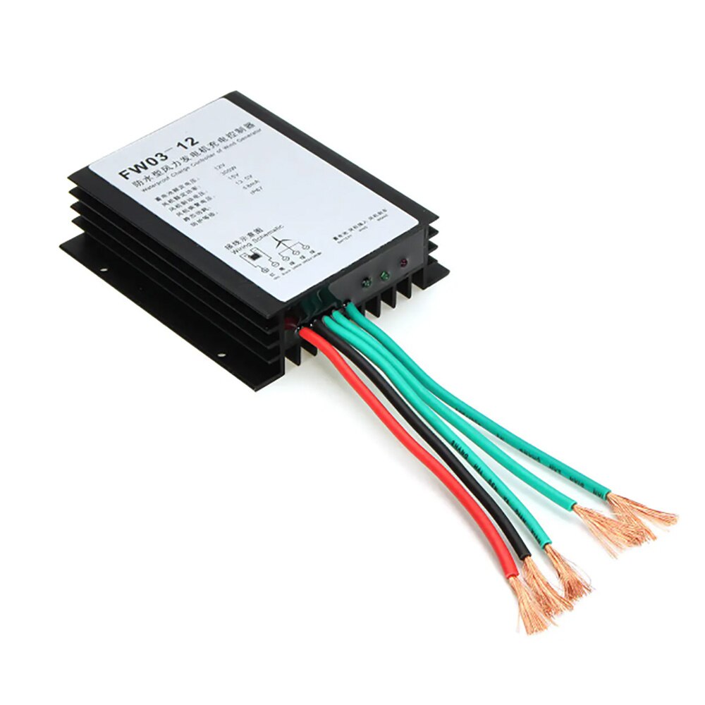 300w 12v led vindmølle vindgenerator energi lade controller  ip67 vandtæt