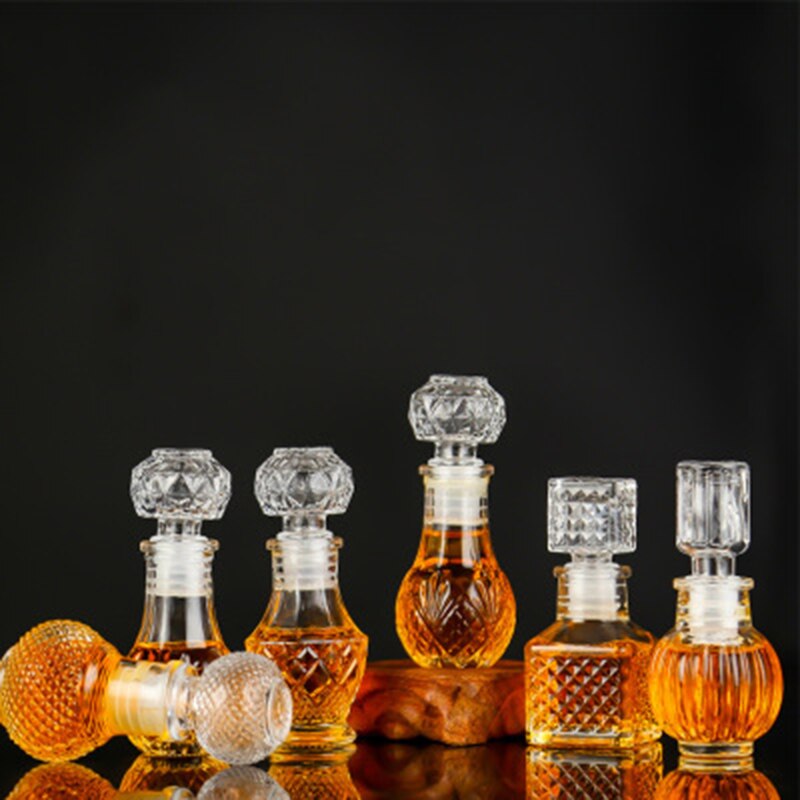 1 pièces petite maison fête whisky bouteille de vin clair vin décanteur GLA-137