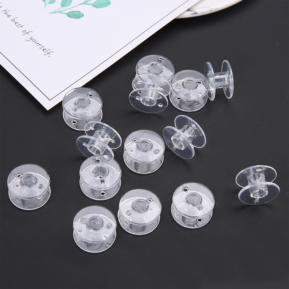 Bobines de Machine à coudre en plastique transparent SA156, bobine vide universelle pour accessoires de Machine à coudre Singer Brother