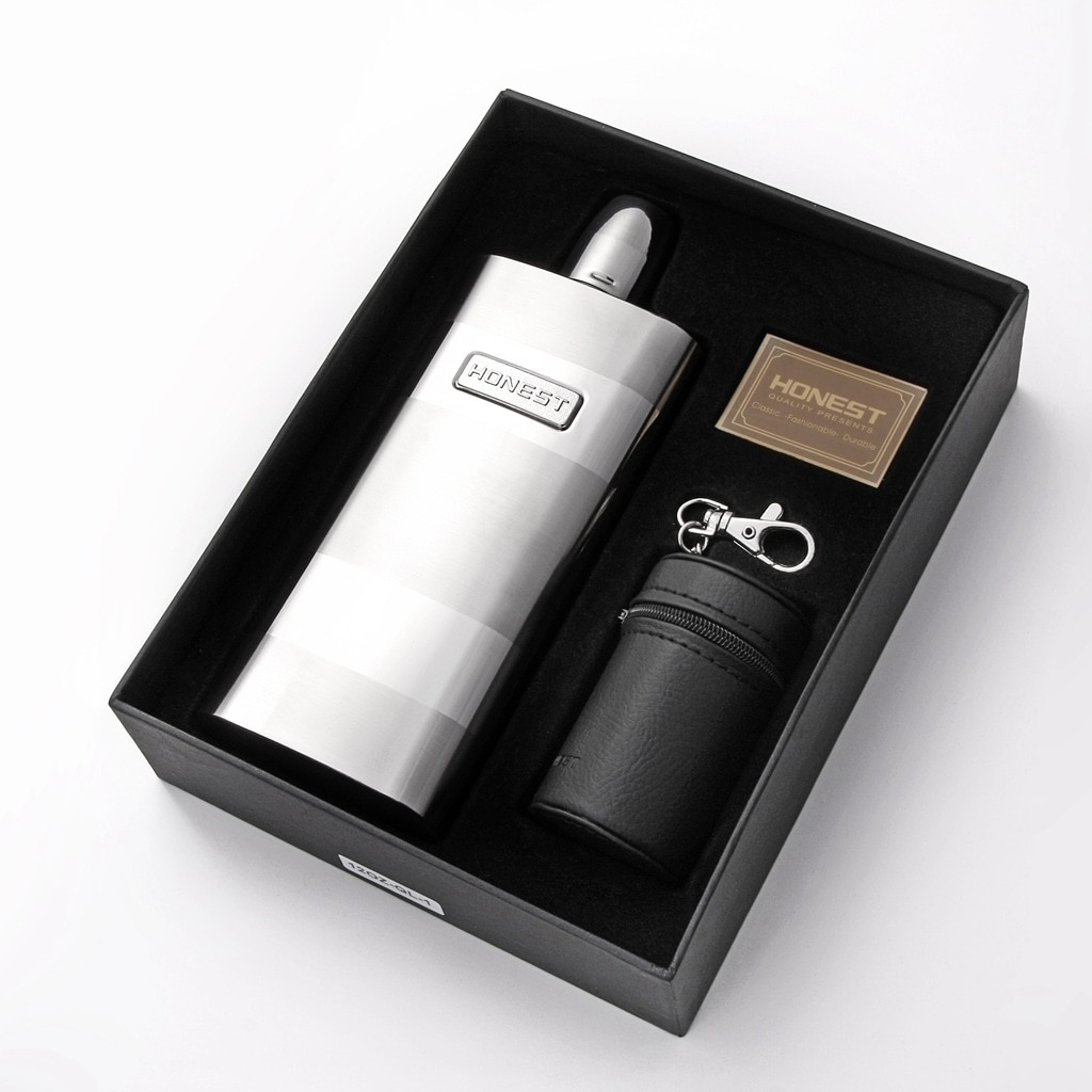 Petaca de cadera de 12OZ-QL, Petaca portátil para licor, Whisky, frasco grande de acero inoxidable de 12 onzas, cantimplora, vino, artilugios de botella para hombre