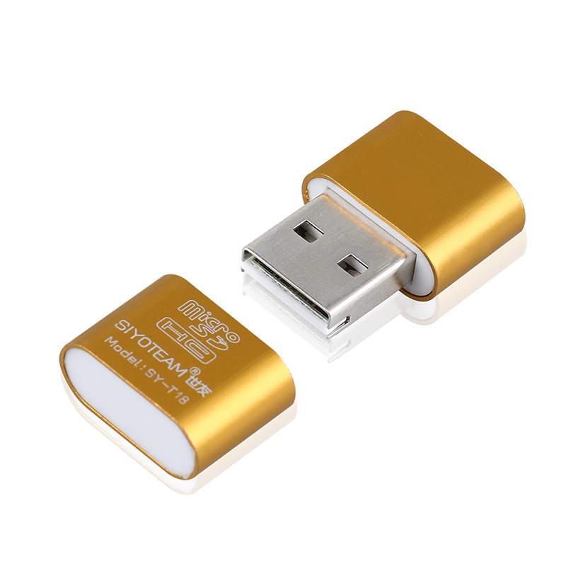 Draagbare Mini USB 2.0 Micro SD TF T-Flash Memory Card Reader Adapter Flash Drive SD Flash Memory