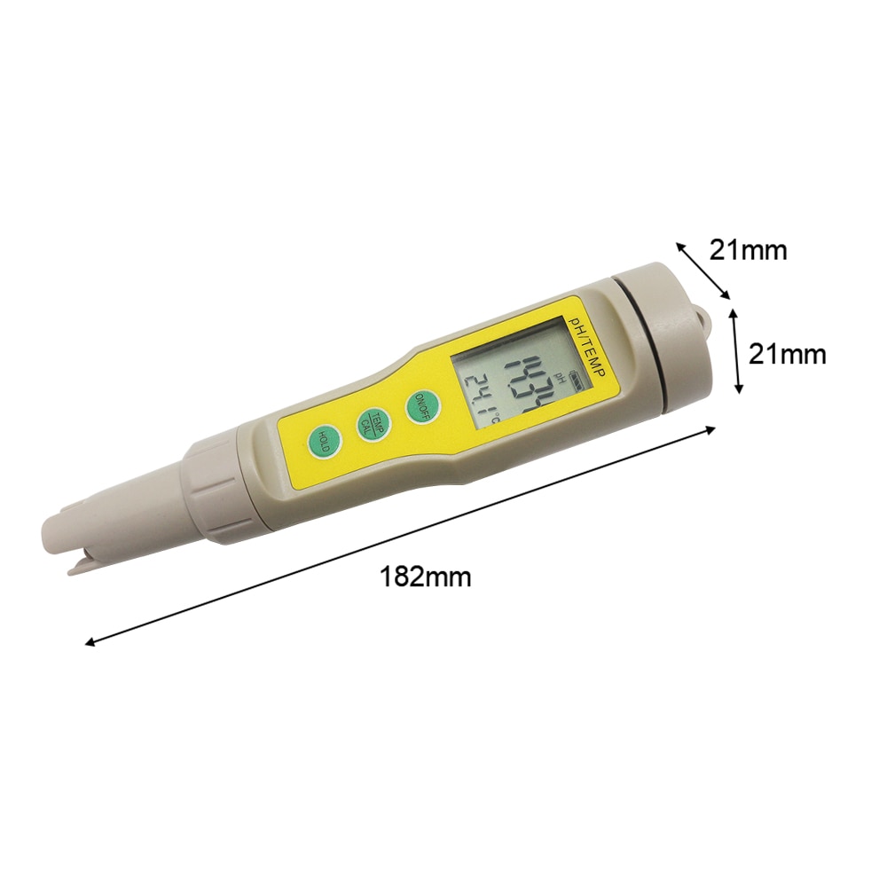 Protable PH / TEMP Meter LCD Digital PH Tester Thermometer Aquarium Pool Water Wine Urine Analyzer ATC