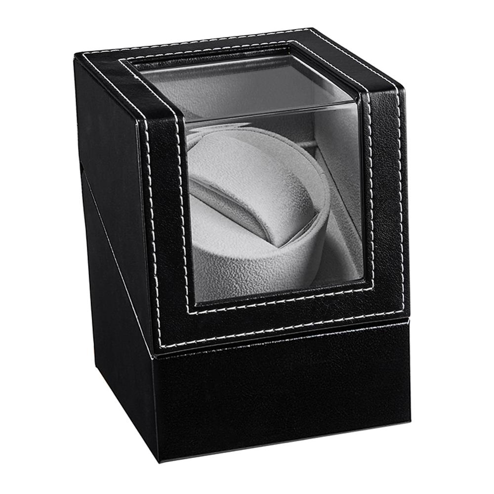 Boîte de remontoir de montre organisateurs de remontage de caja giratoria reloj boîtier de montre remontoir silencieux boîte de rotateur ue/USA/royaume-uni/AU Plug: Design 3 (USA Plug)