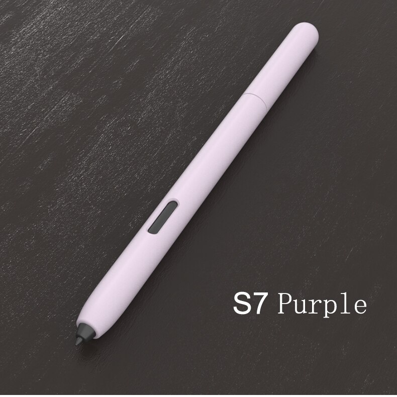 Funda protectora para tableta Samsung Tab S7 S6, accesorios antiarañazos, funda para bolígrafo de pantalla táctil: Purple S7 Pen