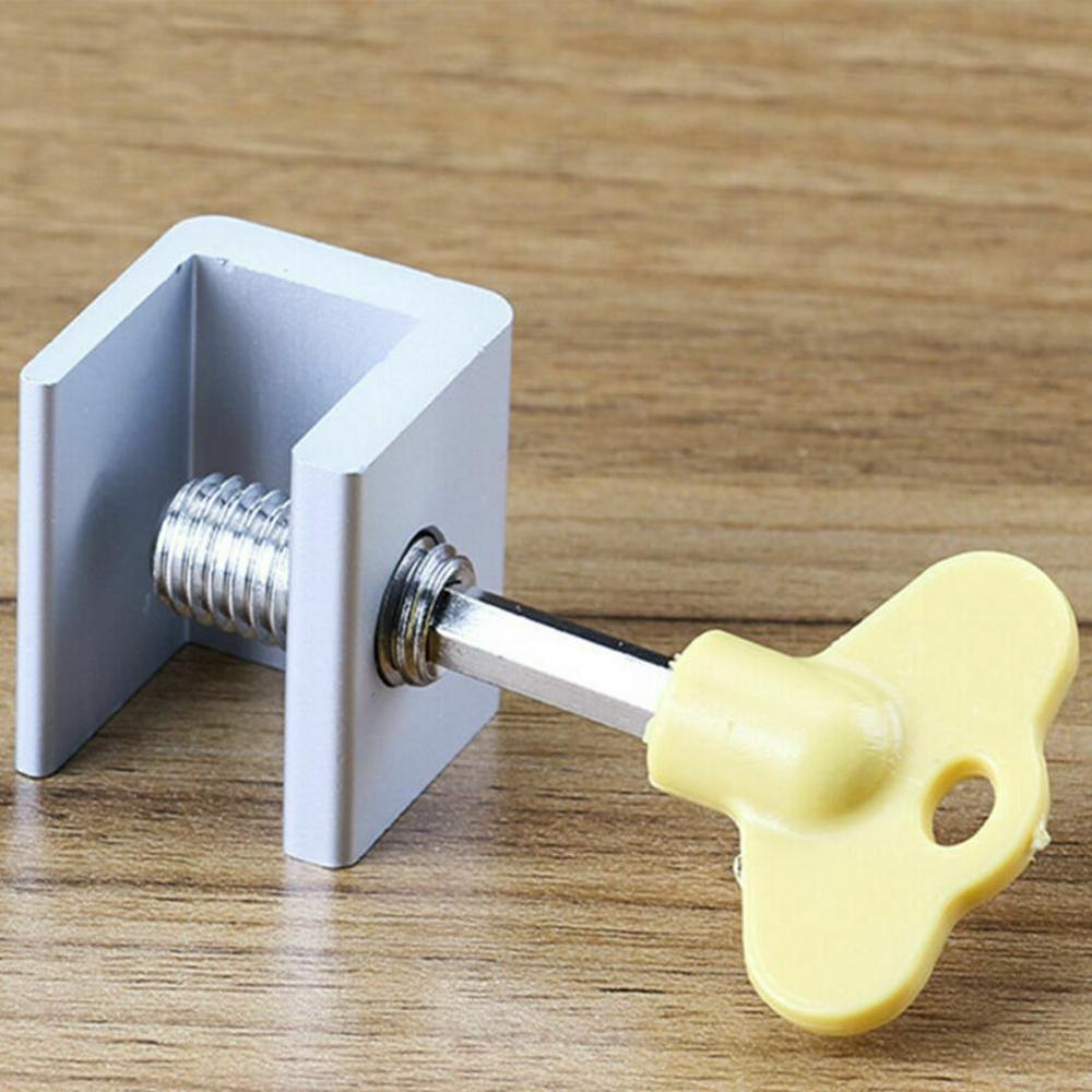1pc Door Window Lock Restrictor Aluminum Sliding Door Anti-Theft Lock Children Security window Cable Limit Lock Safety Key Lock