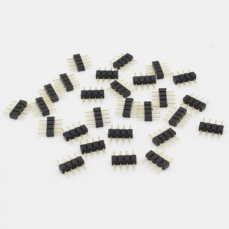 10 stk/parti 4 pin rgb stik adapter pin nål han ty... – Grandado