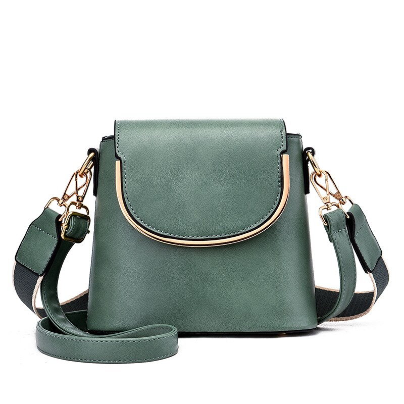 Yogodlns mini Cuoio dell'UNITÀ di elaborazione di Borsa con Tracolla per Le donne Borsa Secchiello 2020 Borsa A Tracolla piccola Borsa Femminile di Lusso Solido Borse: verde