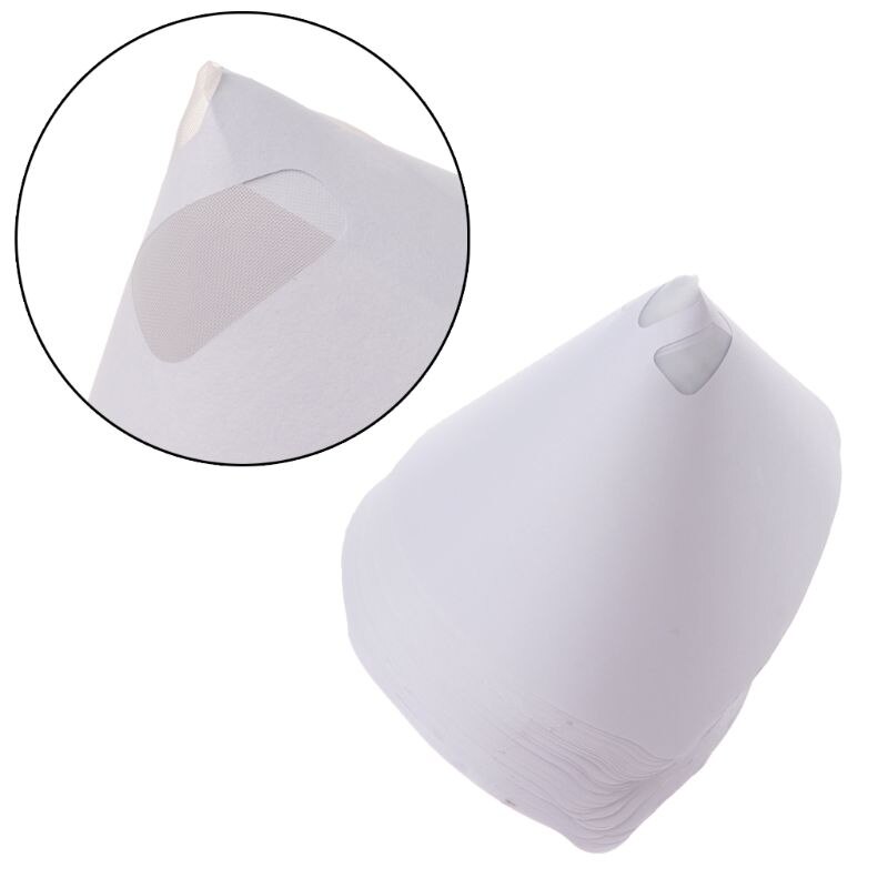 50pcs Mesh Conical Nylon Micron Paper Paint Strainer Filter Purifying Straining Cup Funnel Disposable 203D