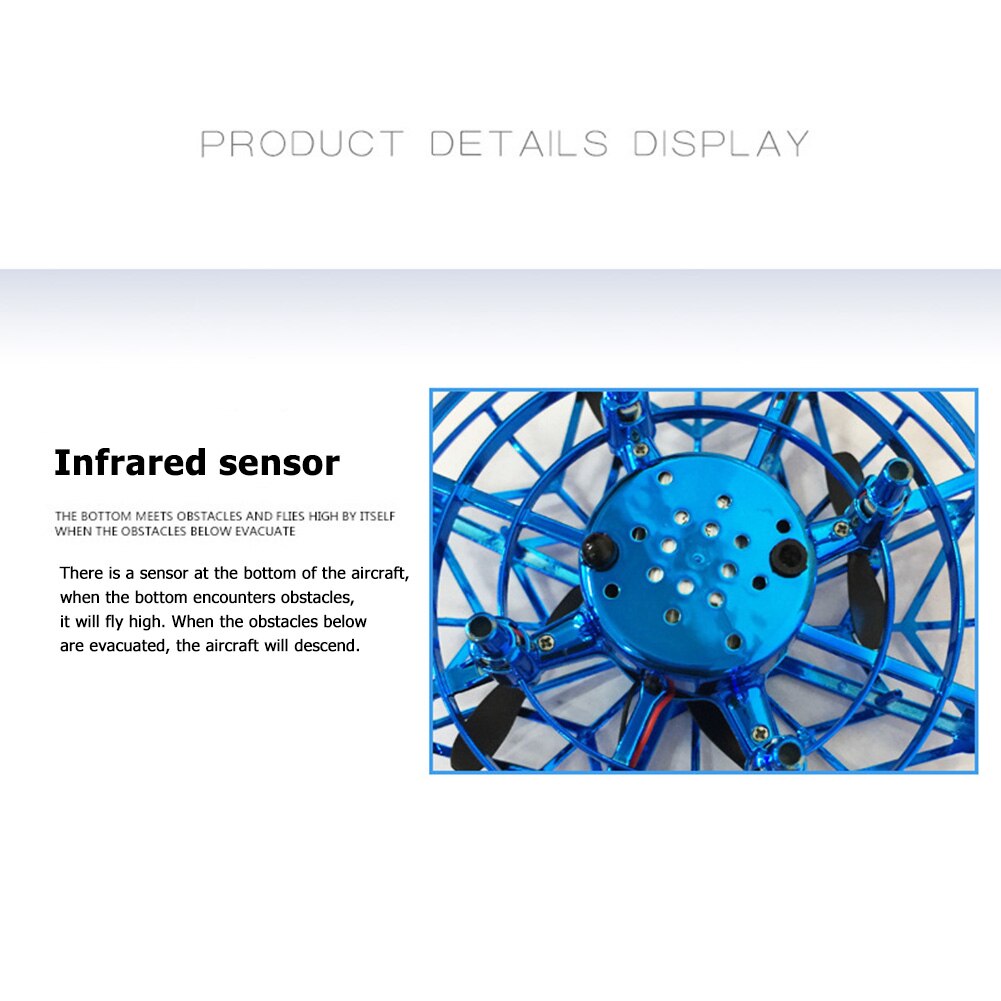 Mini Dron de juguete Ufo interactivo para exteriores, juguete para , avión de carga Usb, modelo de Sensor de mano infrarrojo para niños