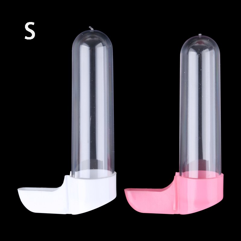 Alimentador y bebedero de aves, dispensador de semillas y agua de plástico transparente, Kits de alimentadores de pájaro grande, 2 uds.