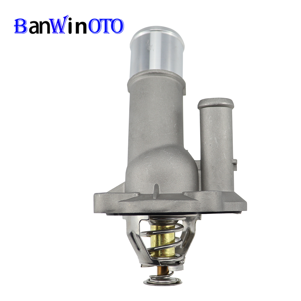 , cubierta de carcasa del termostato de aluminio refrigerante del motor LF70-15-170 LF7015170 para Mazda 3 5 2004 para Ford Focus