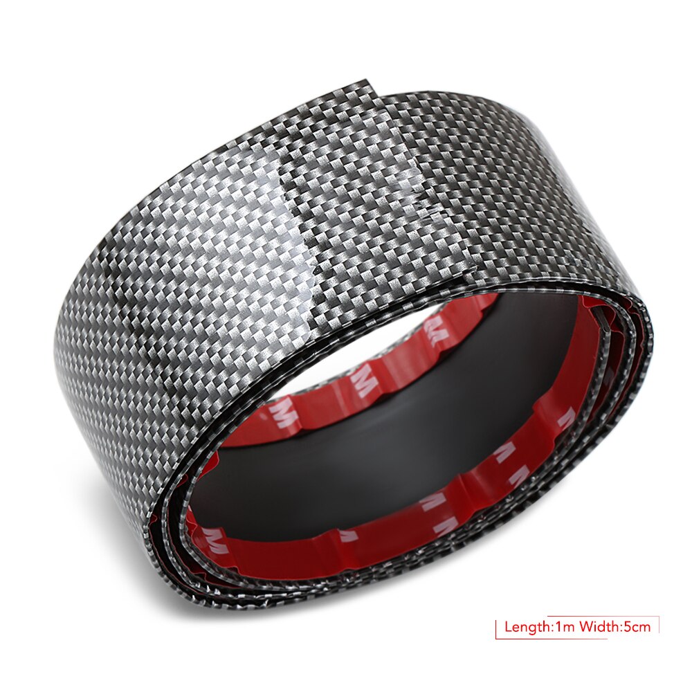 Coche Umbral de puerta Protector de fibra de carbono pegatinas estilo para Volkswagen golf 4 5 5 5 6 6 7 De Tigua de POLO PASSAT TOURAN Scirocco Escarabajo: 1 pcs 5CM x 1meter