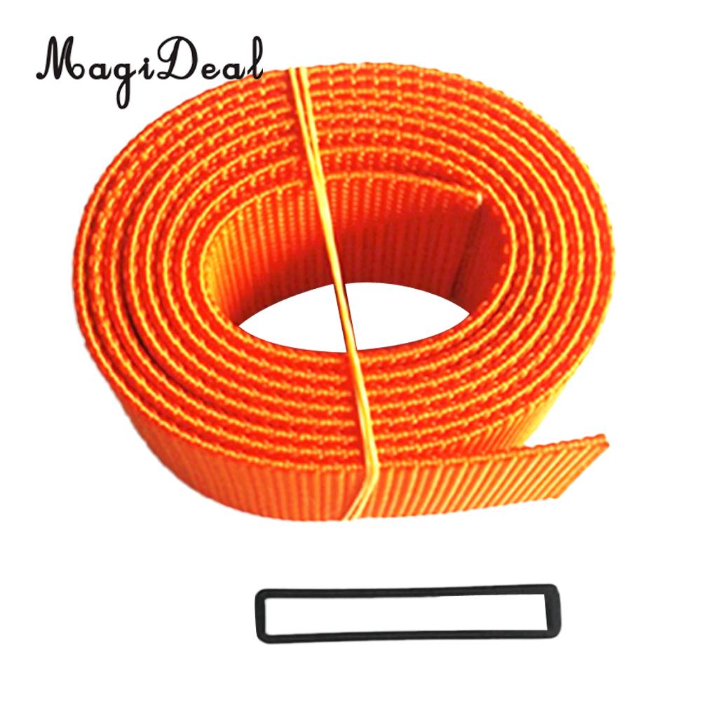 Magideal heavy duty 150cm dykkervægtbæltebånd med quick release/holder spænde til fri dykning svømning sejlsport: Keeper spænde