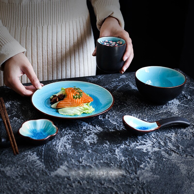 JADE TEMPLE Keramik Sushi Set mit Dippschale und Stäbchen 1 Set main image 0
