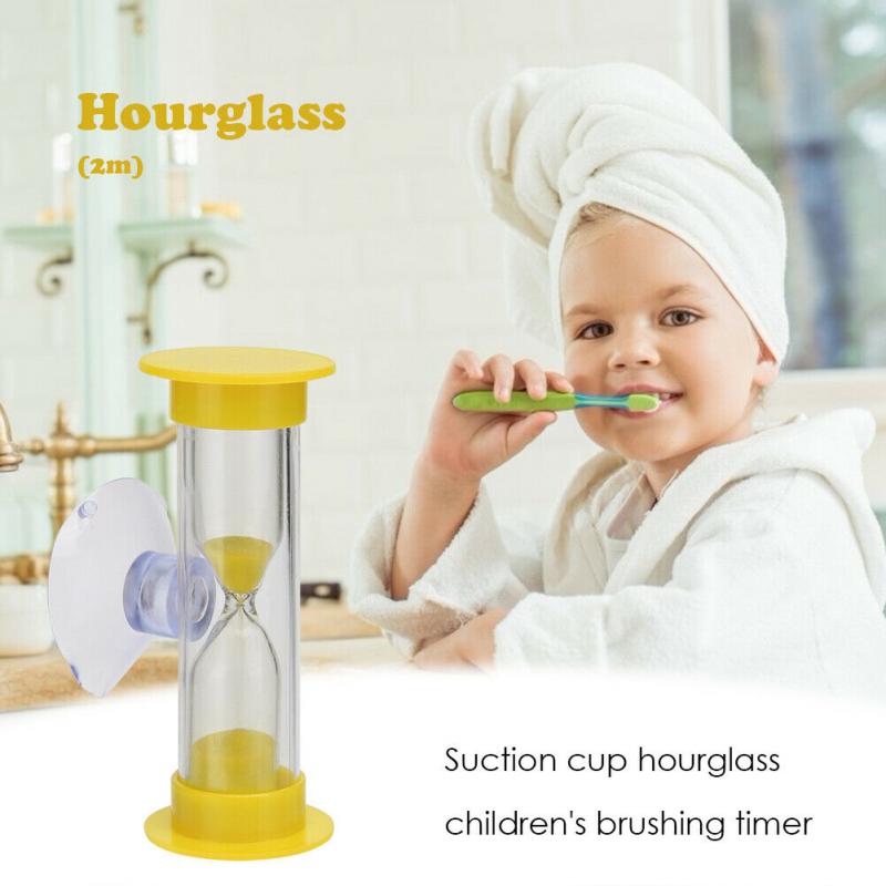 1Pc Hourglass Children Kids Toothbrush Timer 2/3 Minute Smile Sandglass Tooth Brushing Hourglass Shower Sand Time Clock