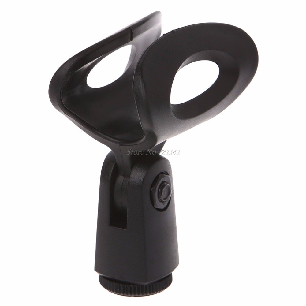 Flexible Microphone Mic Stand Accessory Plastic Clamp Clip Holder Mount Black Electronics Stocks