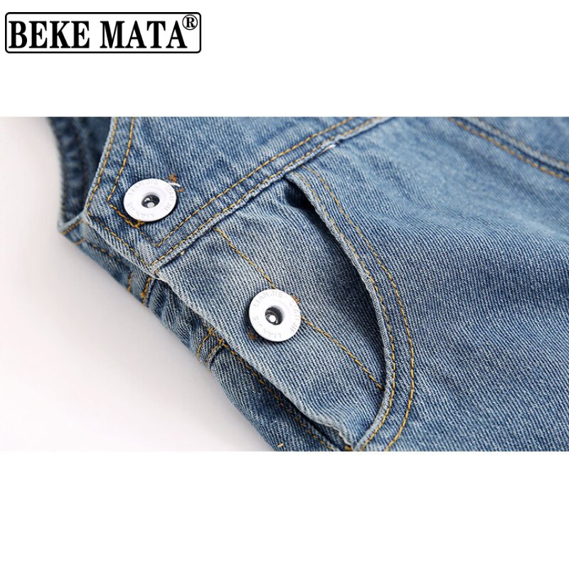 Denim Overalls For Baby Autumn Jumpsuit Kids Girls Clothes Ripped Toddler Boy Pants Button Fly Children Clothing Overalls