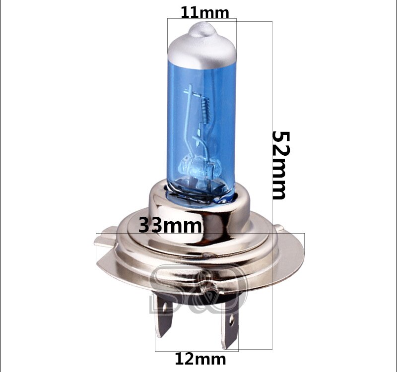 10Pcs 24V H7 100W Halogeen Lamp Super Heldere Mistlampen High Power Auto Koplamp Lampen Voor Auto lichtbron Parking Wit 5500K