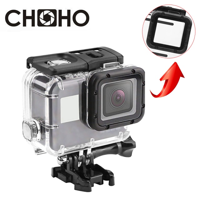 40 m Onderwater Waterproof Case Duiken Behuizing Mount Shell voor GoPro Hero 5 6 7 Zwart Go Pro Camera Voor goPro Accessoires