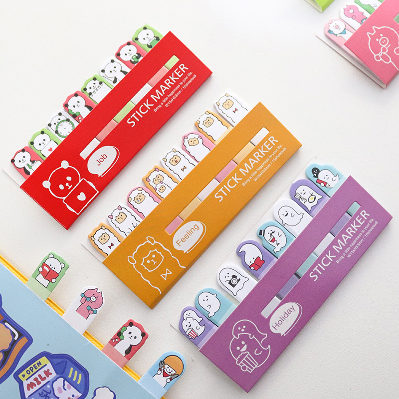 Koreaanse Briefpapier Memo Mini Dier Kawaii Planner Stickers Vaste Bericht Papier School Kantoorbenodigdheden Leuke Memo Pads