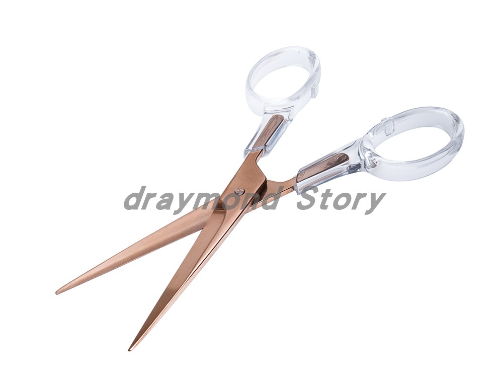 Premium Acryl Schaar & Rose Gold Potlood/Pen Bekerhouder Bureau Kit