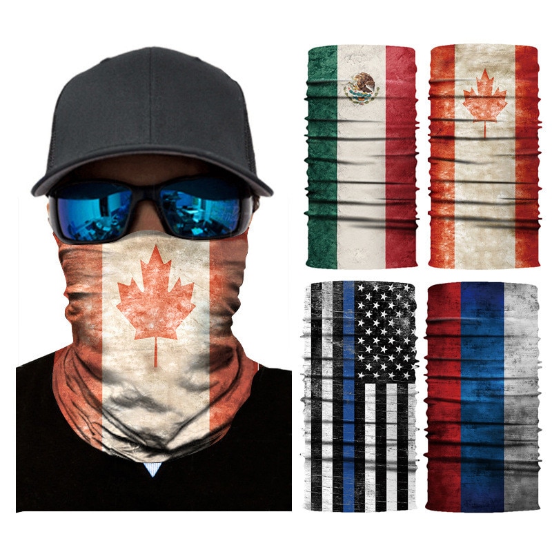 Haut-saut camouflage pêche masque facial écharpe Polyester coupe-vent hiver tête cou plus Headweara Rock pêche vêtements accessoires
