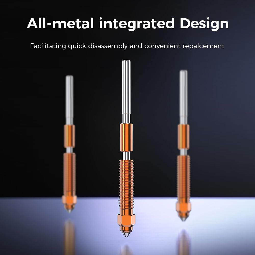 Ugello Creality K1C 0,4 mm 2 pezzi, ugello unicorno a sostituzione rapida, per stampanti 3D Creality K1 Max/Ender 3 V3 Plus/3 V3/3 V3 SE KE