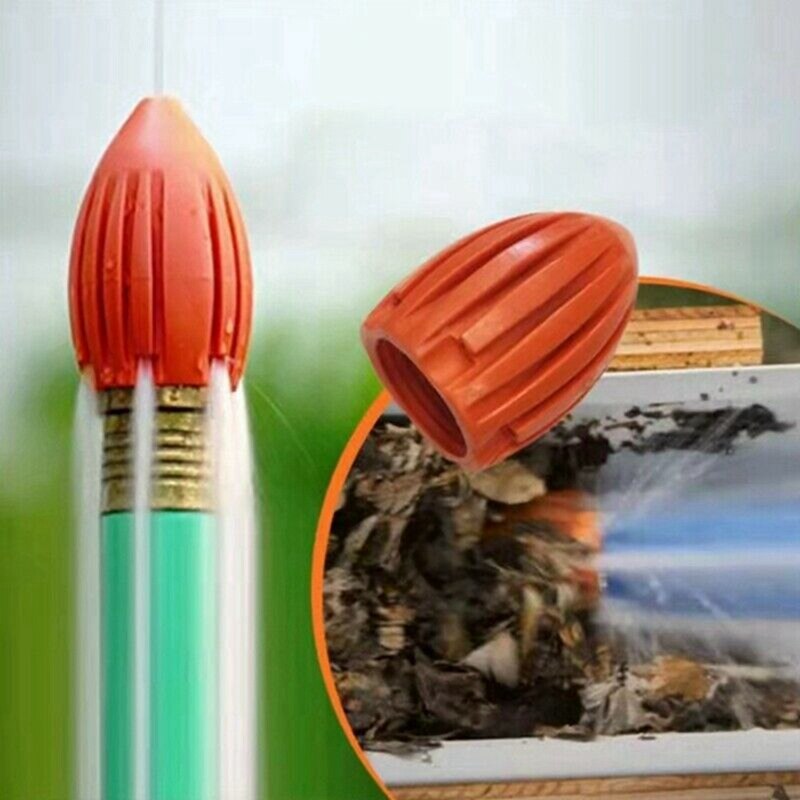 The Water Rocket Cleaning Nozzle Drain Pipe Cleaning Tools Pipe Dredge Flusher