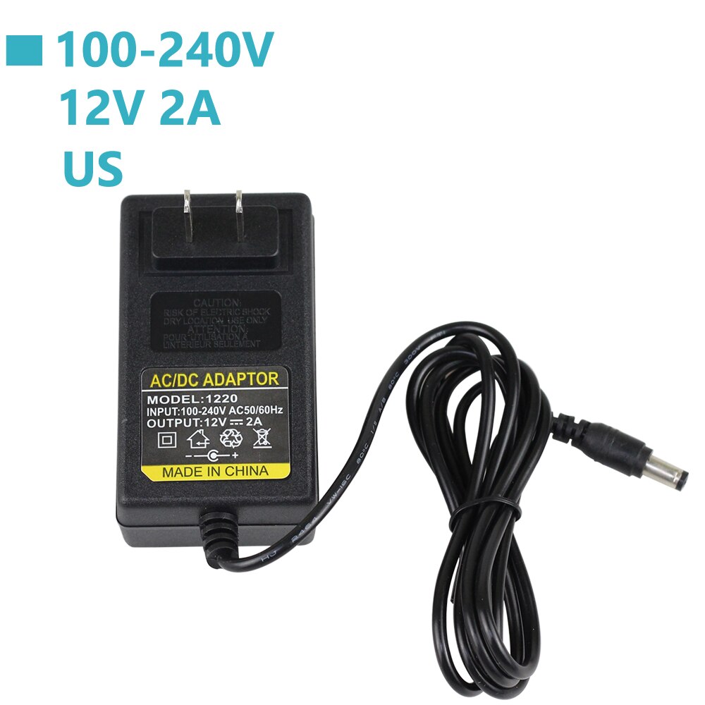 Voeding Dc 12V 2A Voeding Adapter Ac 100-240V Volt Universele Voeding Adapter Voor wifi Ip Camera Power