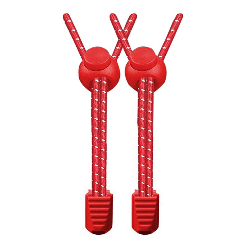 Bergbeklimmen running lui snelle schoenen lock lace kinderen, volwassen elastische kant fitness tie-gratis veters sneakers accessoires: Rood
