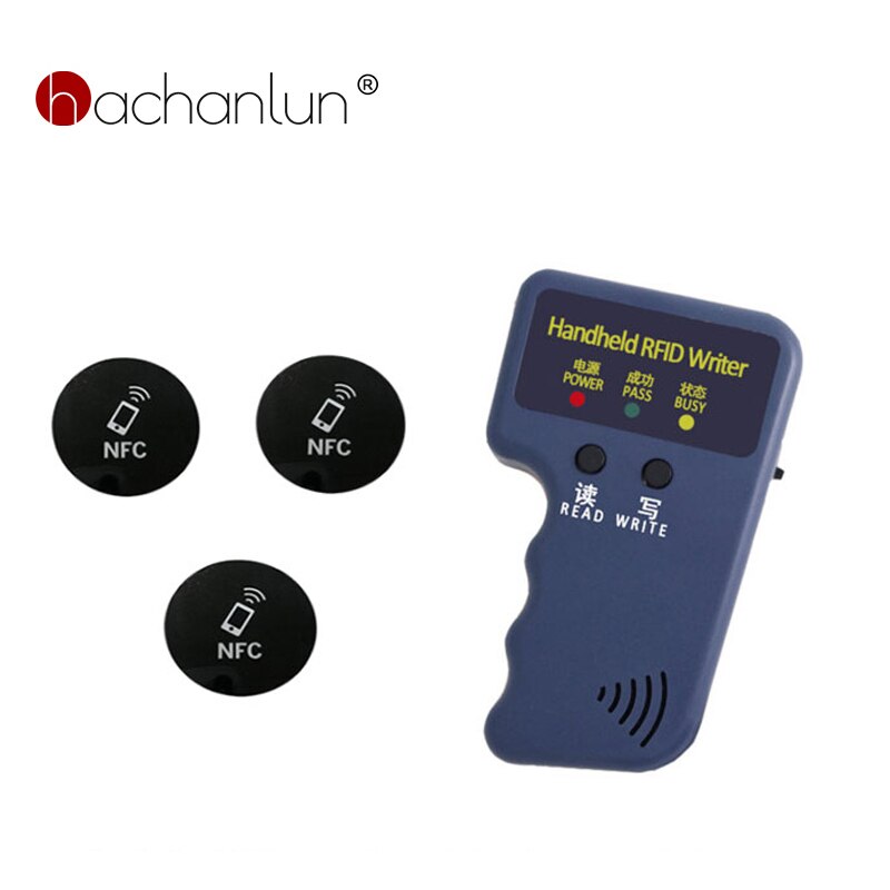 Handheld Access Control Card Reader Rfid Writer 125khz Copier Copier Programmer Card Reader Can Write T5577 Em4305 Label