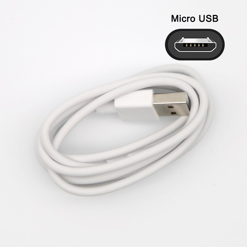 XIAOMI USB cargador de enchufe de la UE 5V2A adaptador micro usb cable de tipo c para xiaomi mi 9 8 CC9 CC9e 9T A3 A2 A1 6 5 nota 2 3 4 5 7 7A 6 6A: Blanco / Micro Cable