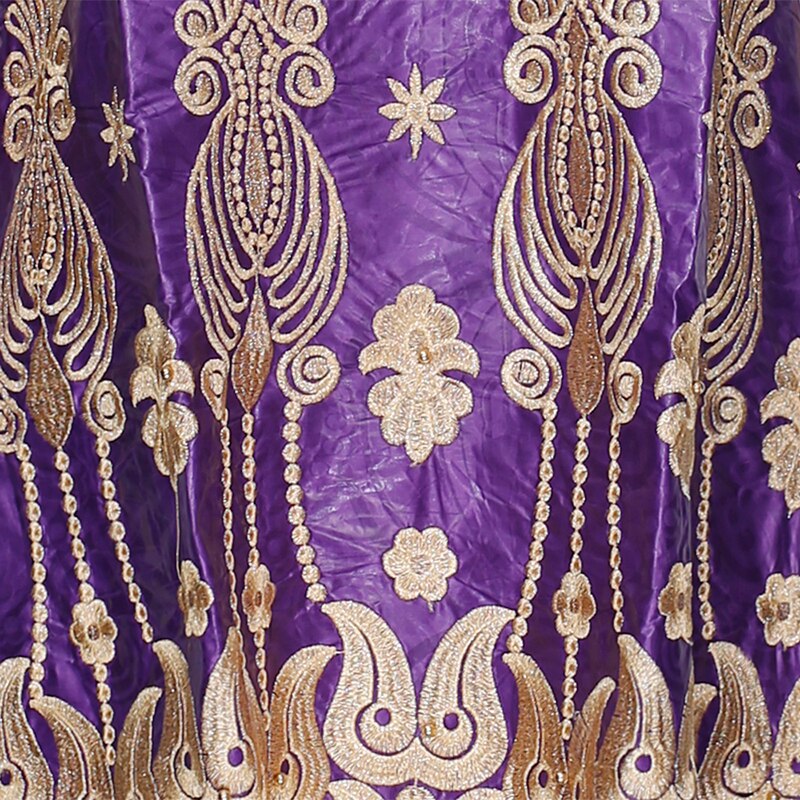 H & D-robe en dentelle d'afrique du sud, Riche Bazin, longue, brodée Dashiki avec couvre-chef, vêtements de fête nigérians africains, collection