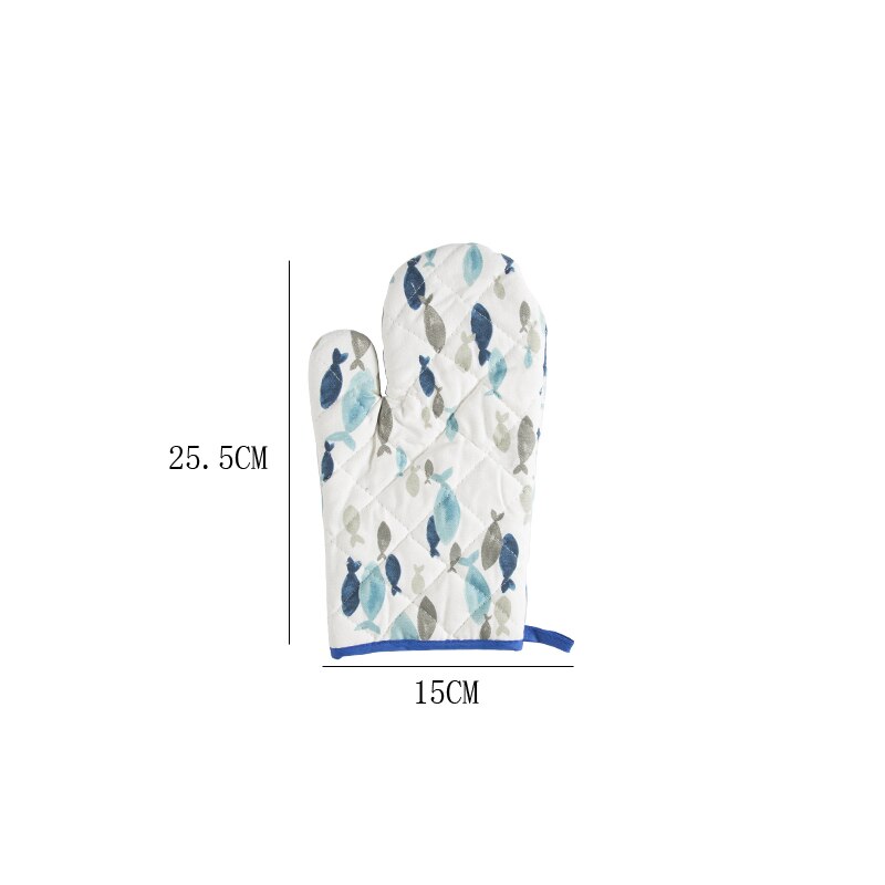 Kitchen microwave Gloves Potholders Oven Mitts Heat resistant non-slip pan Baking pan barbecue Heat-insulating tool: 1PCS C
